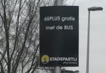 Vanaf 2027 kinderen gratis met OV, ouderenkorting afgeschaft Tekstbord-gratis-bus