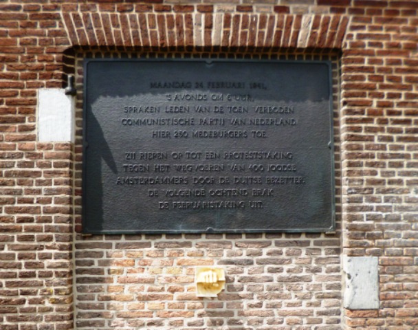 Februaristaking volksprotest tegen fascisme