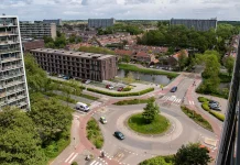 Afsluiting rotondes Churchilllaan tijdens zomervakantie