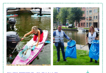 Zwerfafval opruimen in Purmerend: wandelend of op het water